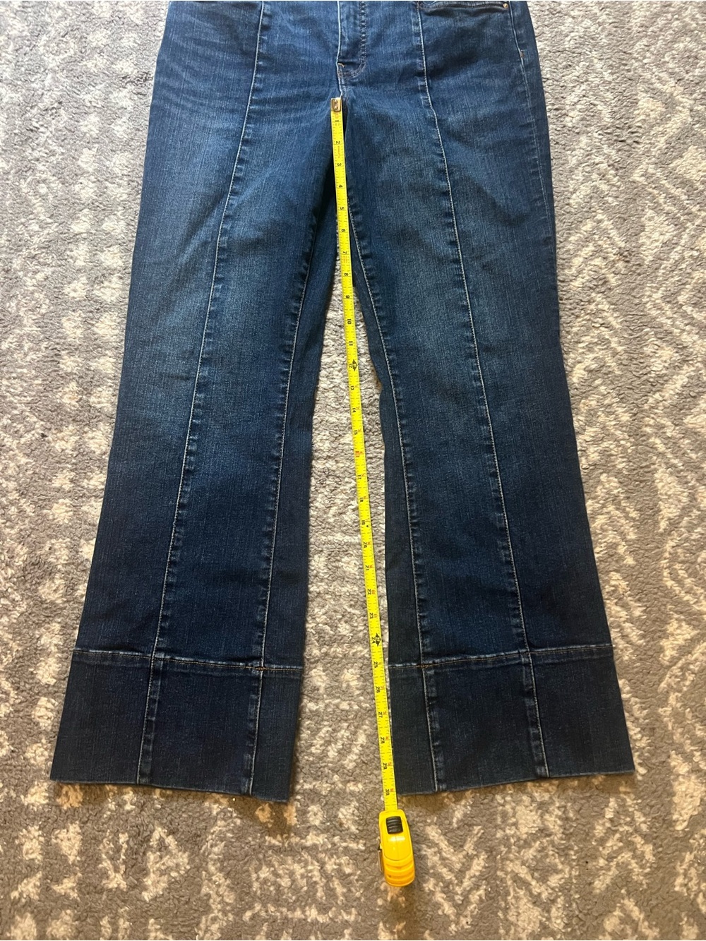 Kut from the Kloth Kelsey Fab Ab Ankle Flare Wide-Leg Jeans size 8 - Picture 2 of 12
